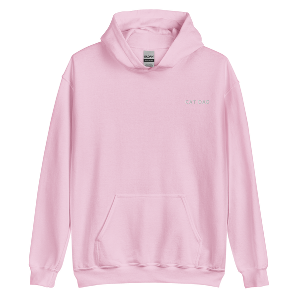 Sudadera con capucha bordada "Cat Dad"
