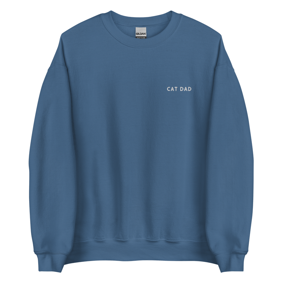Suéter bordado con diseño de Cat Dad