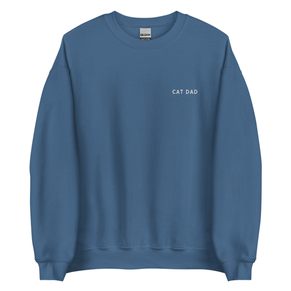 Suéter bordado con diseño de Cat Dad