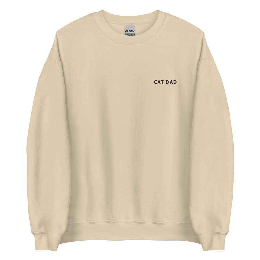 Suéter bordado con diseño de Cat Dad