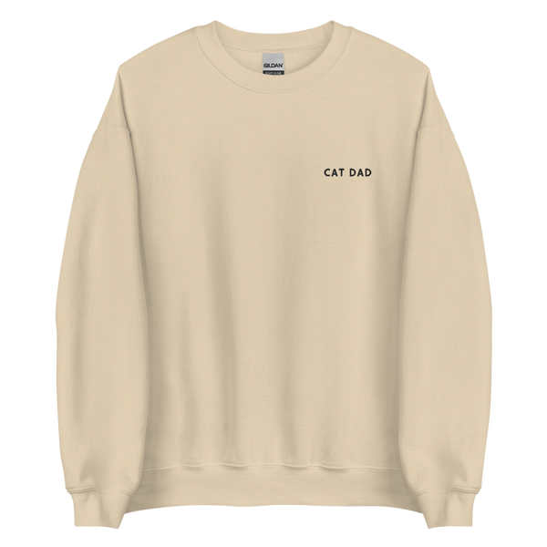 Suéter bordado con diseño de Cat Dad