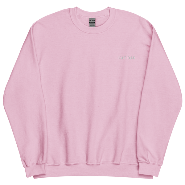 Suéter bordado con diseño de Cat Dad