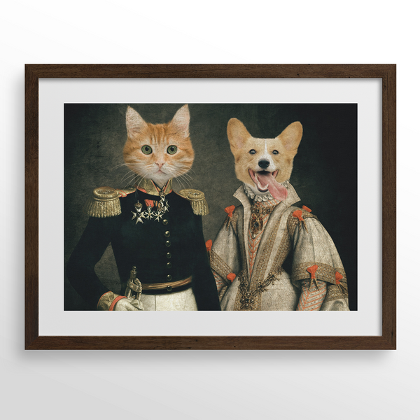 Retrato personalizado del duque y la duquesa.