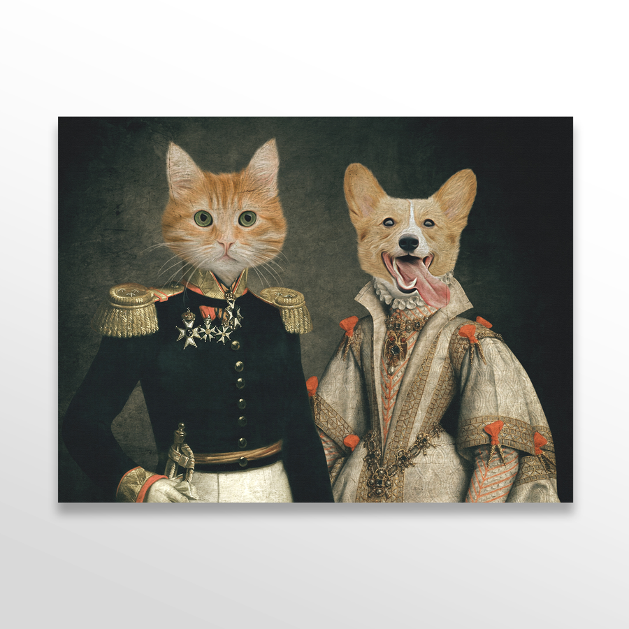 Retrato personalizado del duque y la duquesa.