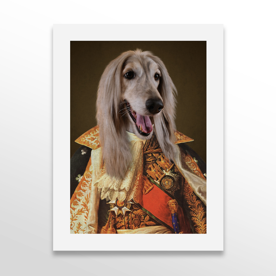 Retrato de mascota princesa personalizado