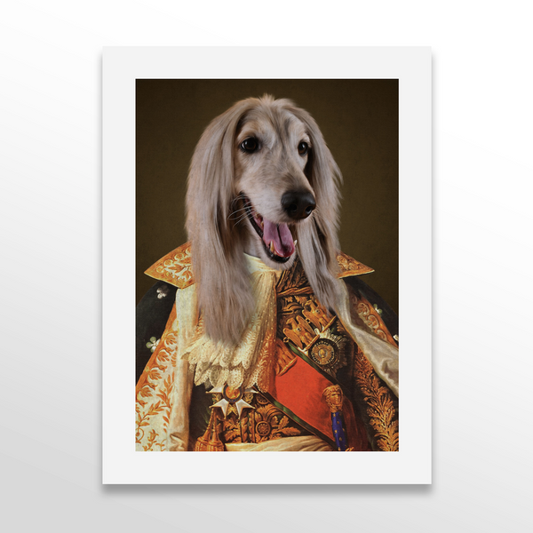 Retrato de mascota princesa personalizado