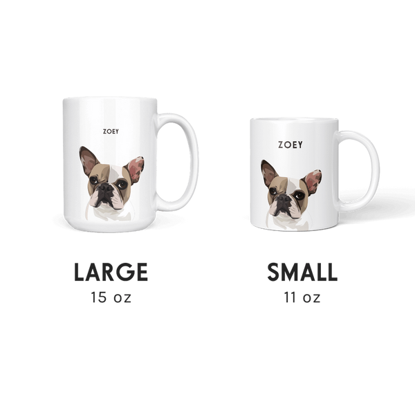 Taza con retrato de mascota