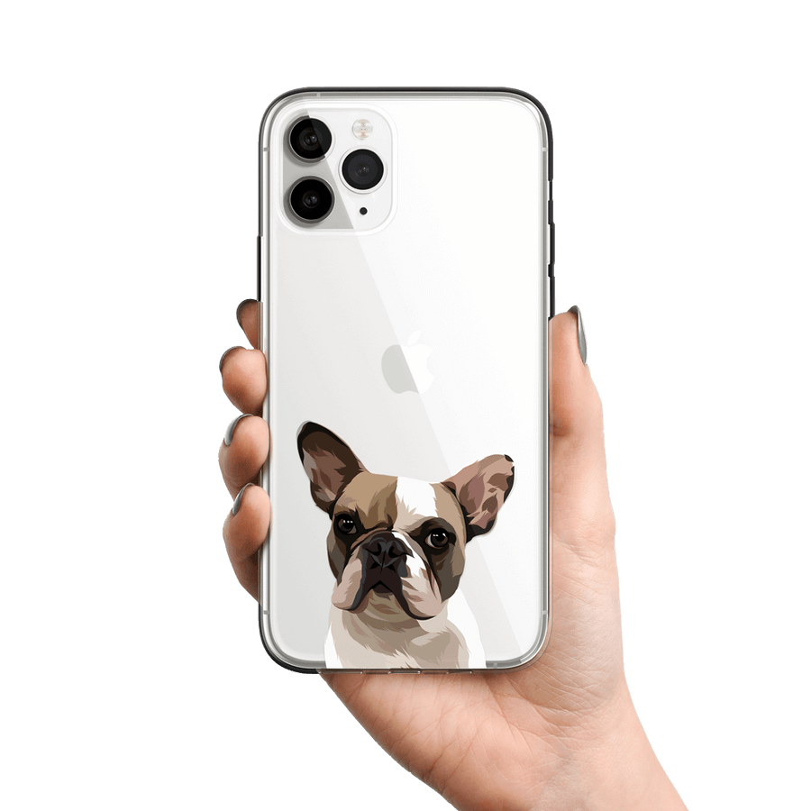 Cover de teléfono con retratos de mascotas