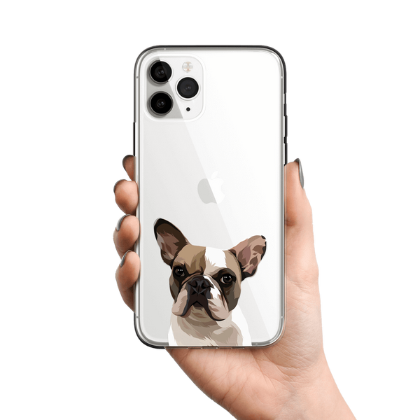 Cover de teléfono con retratos de mascotas