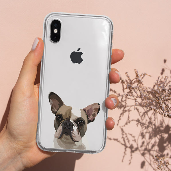 Cover de teléfono con retratos de mascotas
