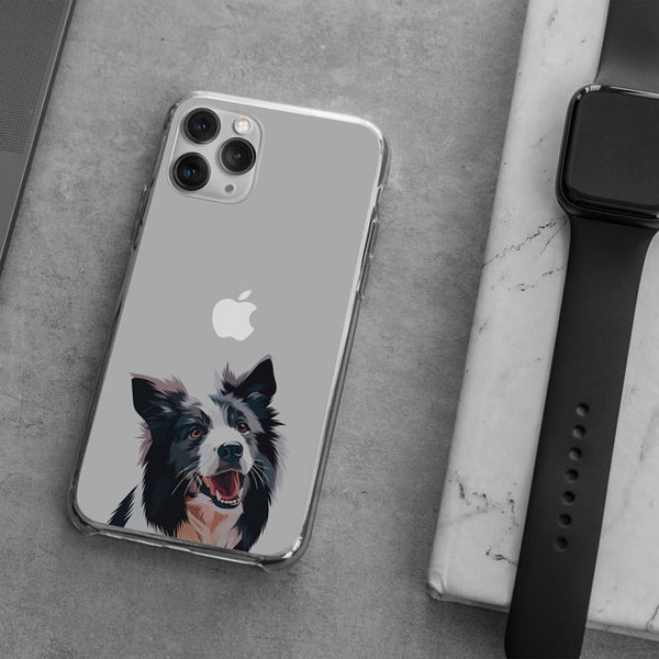 Cover de teléfono con retratos de mascotas