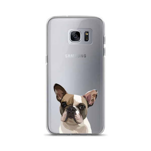 Cover de teléfono con retratos de mascotas