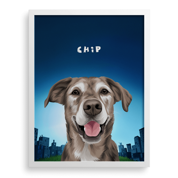 Retrato de una mascota de Dog Man