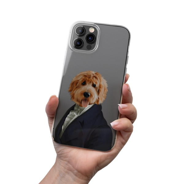 Fundas para teléfono con retratos de mascotas dignos de un caballero