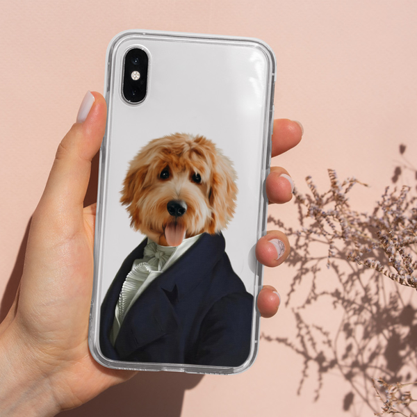 Fundas para teléfono con retratos de mascotas dignos de un caballero