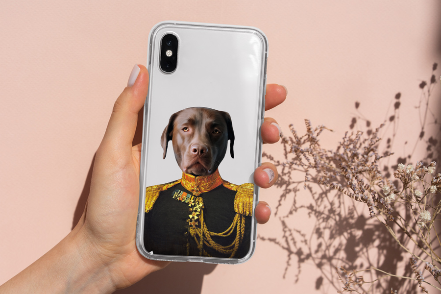 Fundas para teléfono con retrato de mascota de Regal Leader