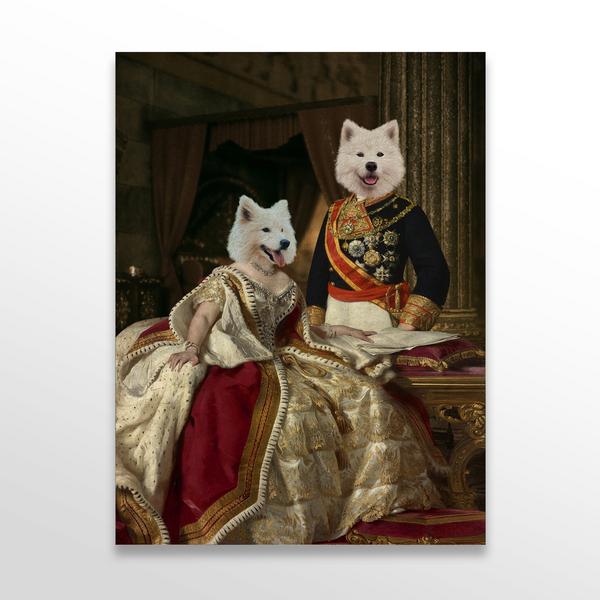 Retrato personalizado del rey y la reina
