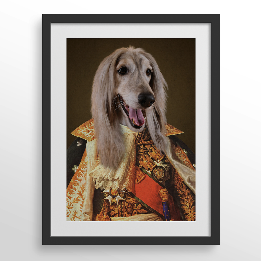 Retrato de mascota princesa personalizado