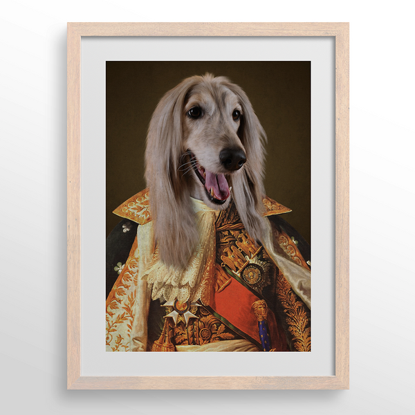 Retrato de mascota princesa personalizado