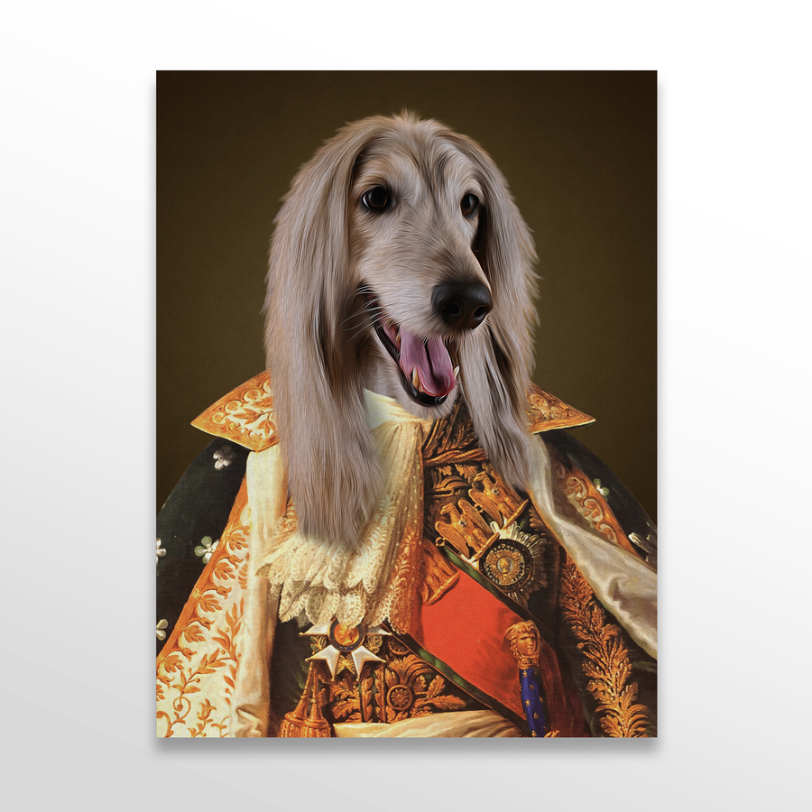 Retrato de mascota princesa personalizado