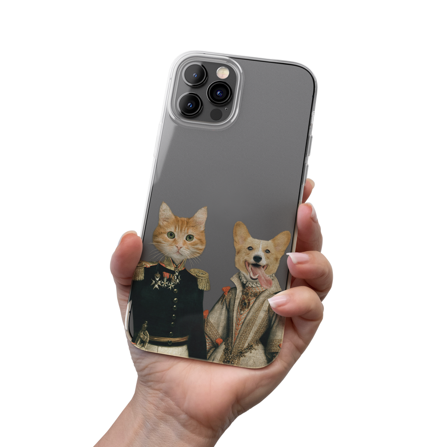 Fundas para teléfono con retratos de mascotas de duques y duquesas