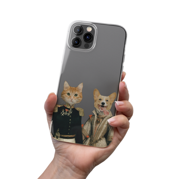 Fundas para teléfono con retratos de mascotas de duques y duquesas