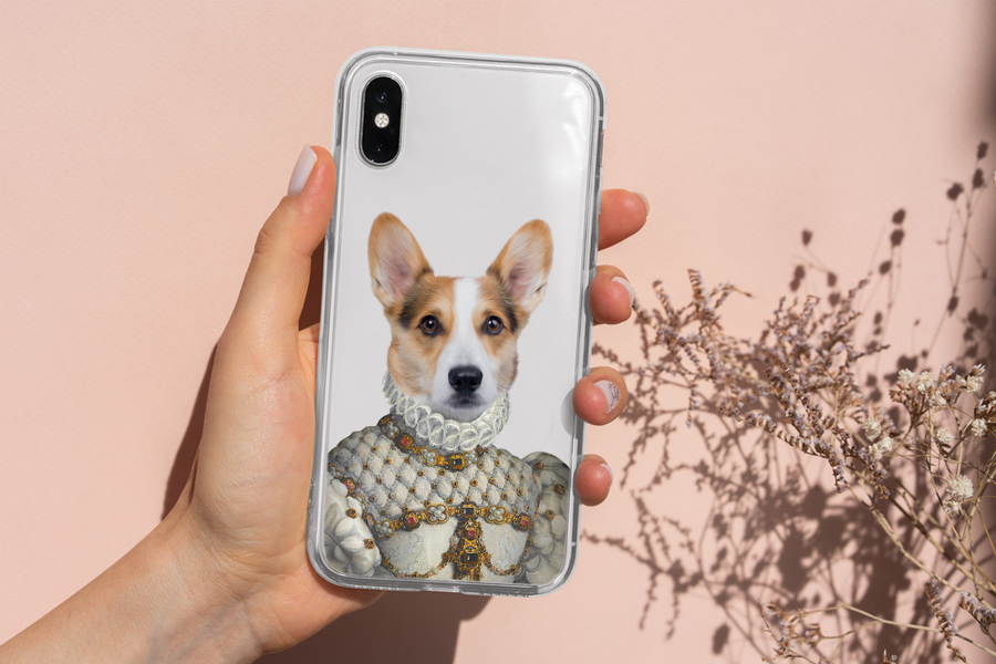 Fundas para teléfono con retratos de mascotas de Proper Lady