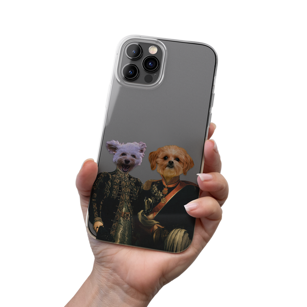 Majestic Duo - Fundas para teléfono con retrato de mascota