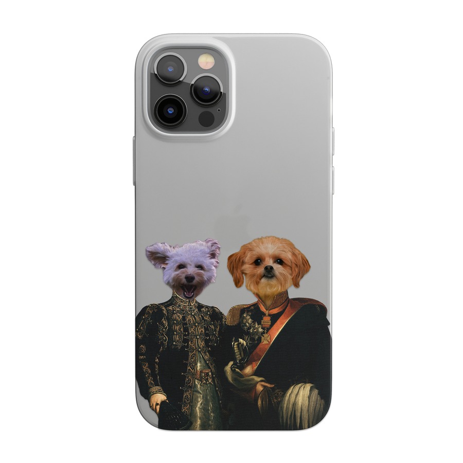 Majestic Duo - Fundas para teléfono con retrato de mascota