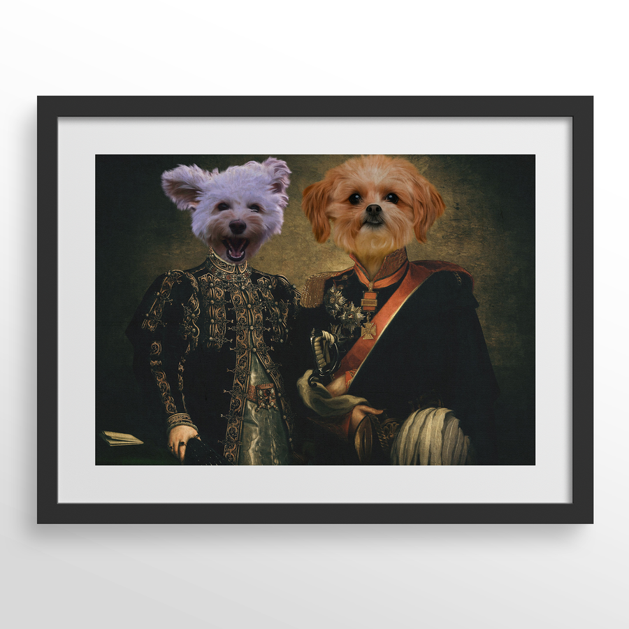 Retrato de mascota El Dúo Majestuoso