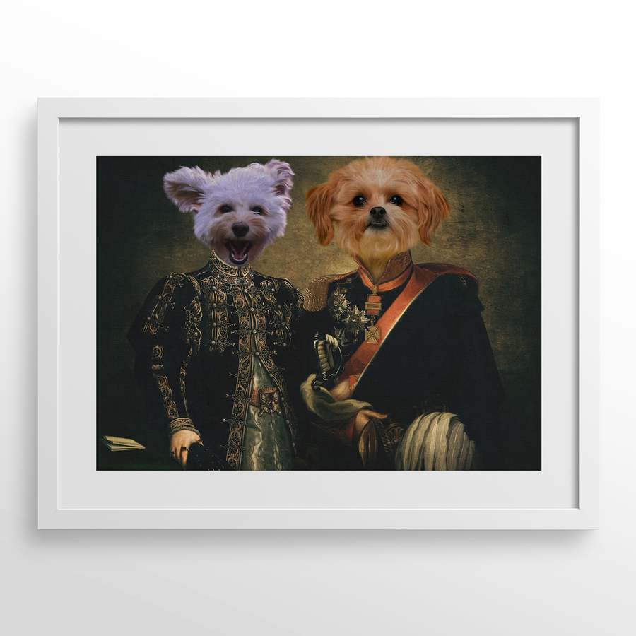 Retrato de mascota El Dúo Majestuoso