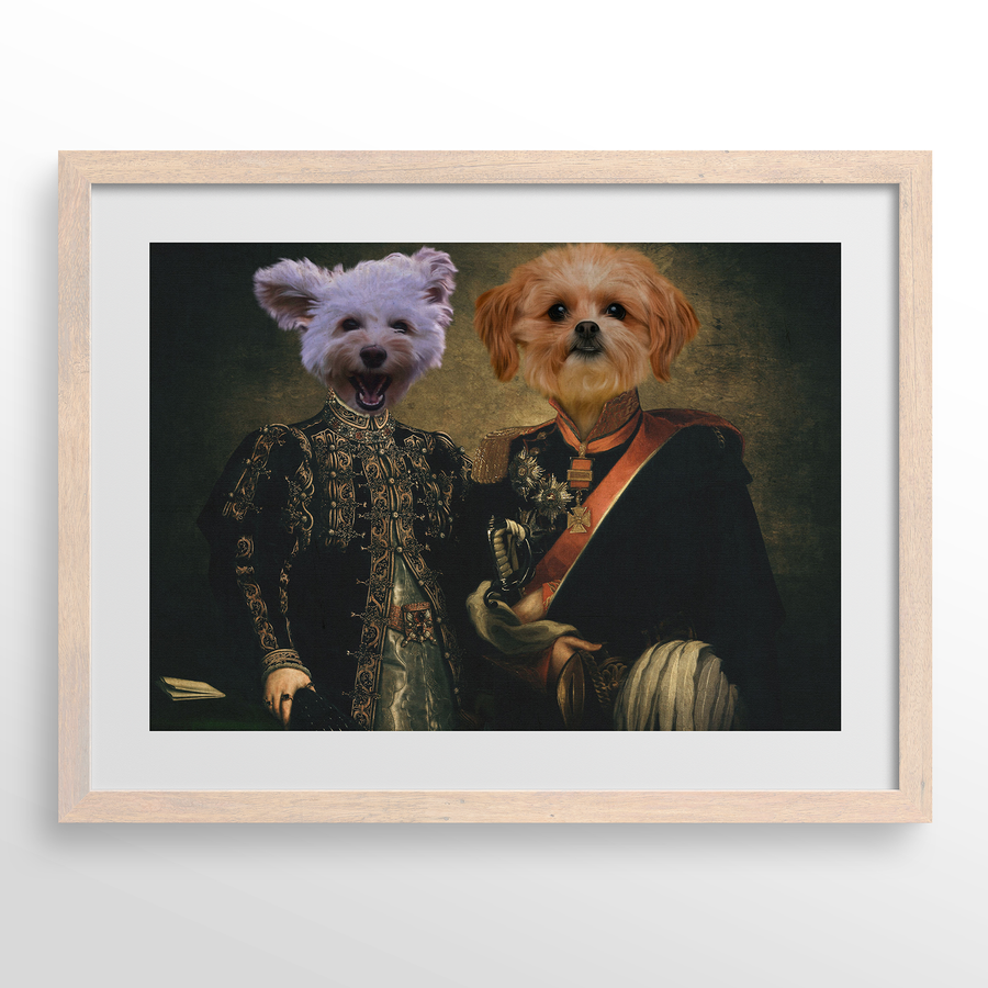 Retrato de mascota El Dúo Majestuoso