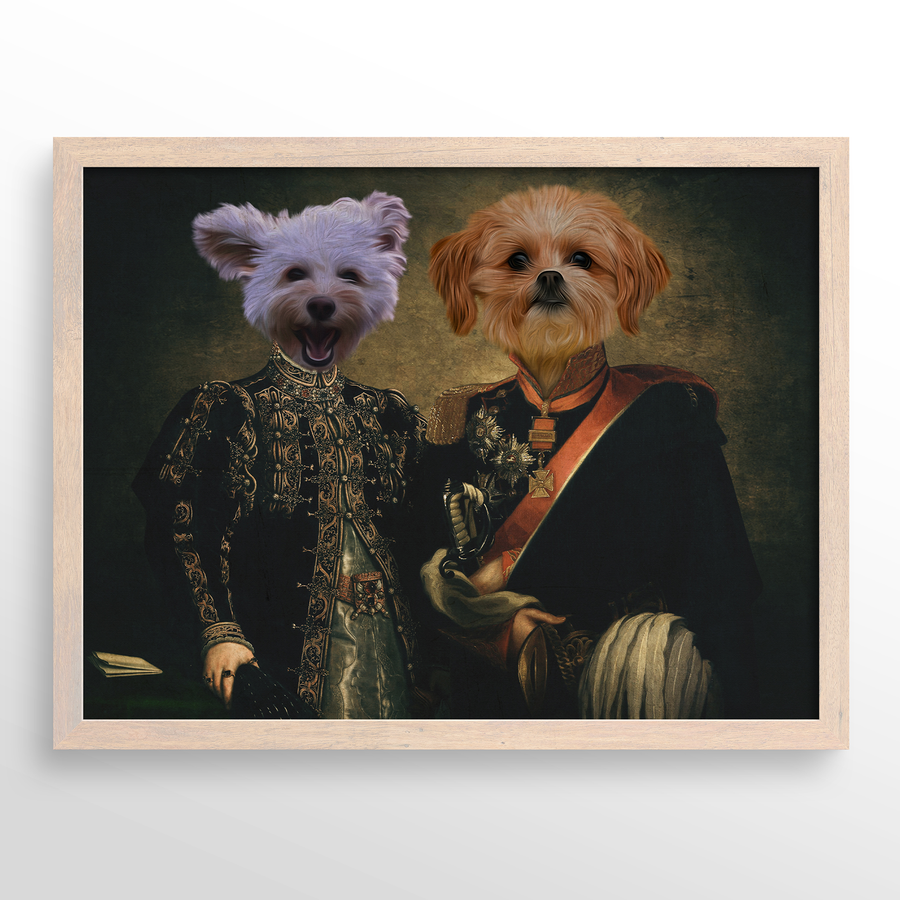 Retrato de mascota El Dúo Majestuoso