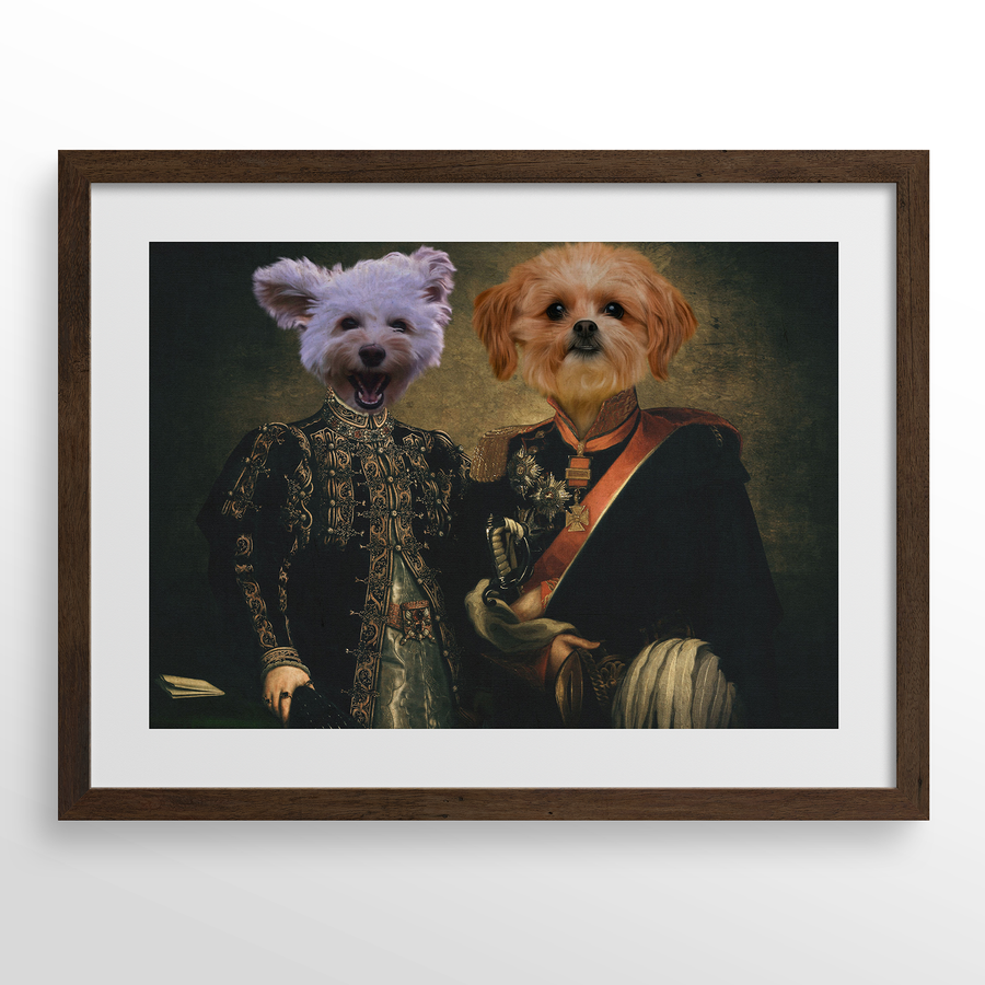 Retrato de mascota El Dúo Majestuoso