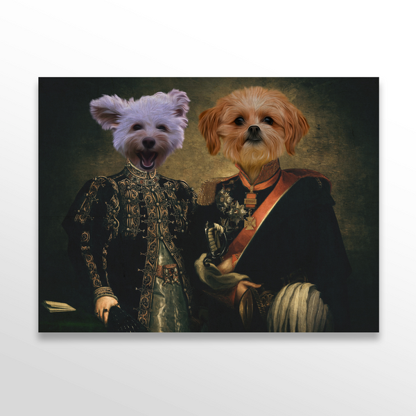 Retrato de mascota El Dúo Majestuoso