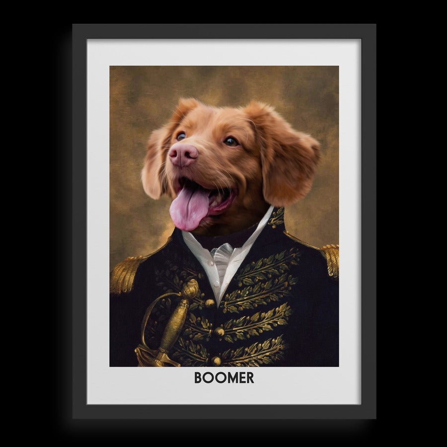 Retrato de mascota personalizado del Príncipe
