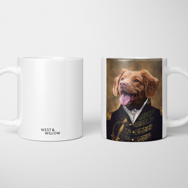 Taza personalizada con retrato de la mascota del Príncipe Real