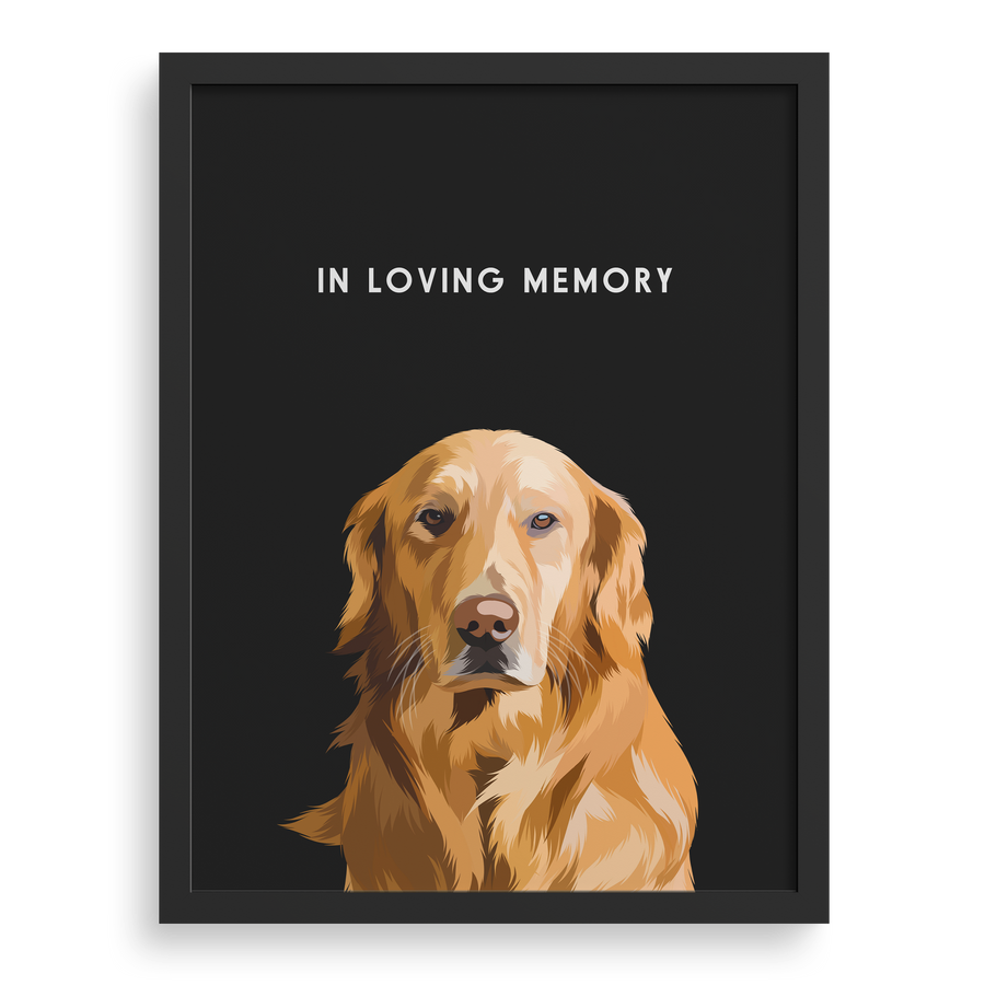 Retrato conmemorativo personalizado de mascota