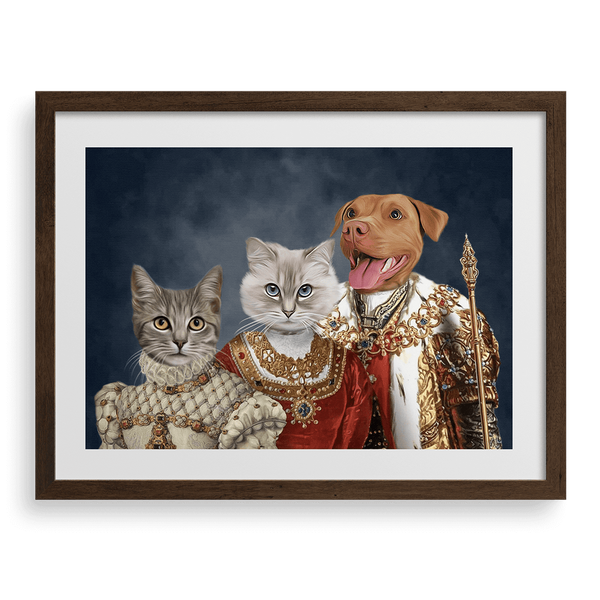 Retrato personalizado de la mascota de la familia real.