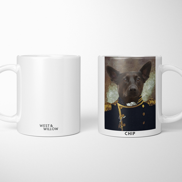 Taza Grand Elegance Royal personalizada con retrato de mascota